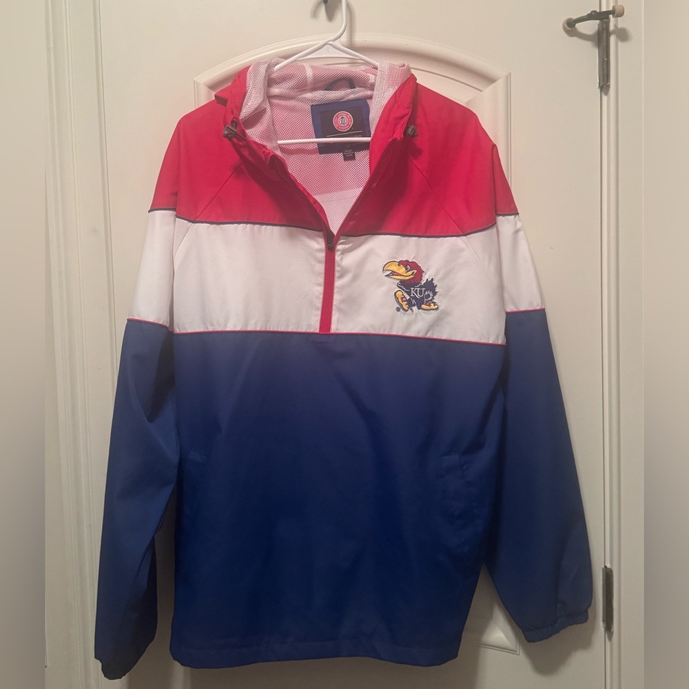 Kansas Jayhawks Half-Zip Windbreaker from Sports by Carl Banks